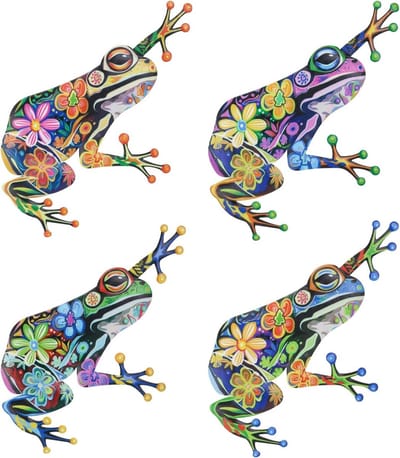Kikker Decoratie voor Thuis en Tuin, Unieke Kikker Wandkunst, Buiten Ornamenten en Tuinaccessoires