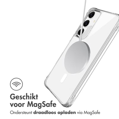 imoshion Hoesje - Geschikt voor Samsung Galaxy S24 FE - Case met Magnetische Ring - Transparant