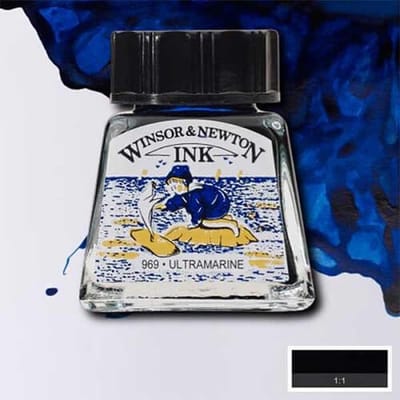 Winsor & Newton Drawing Ink Ultramarine 14ml