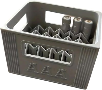 Batterij Opbergdoos - Batterijhouder - Batterijen Organiseren - Stapelbaar Ontwerp - Voor 20AA 30AAA - Zwart