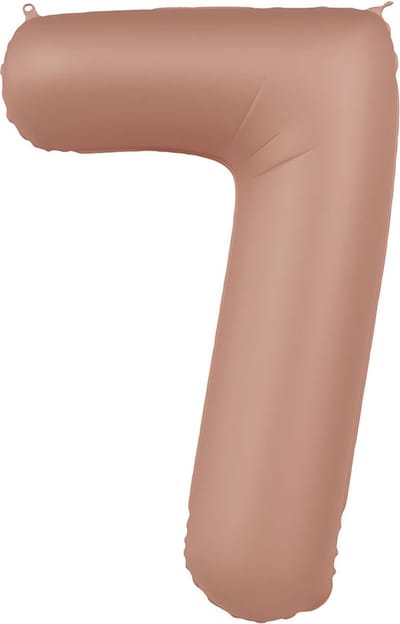 Folat - Folieballon Cijfer 7 Vintage Rose - 86 cm