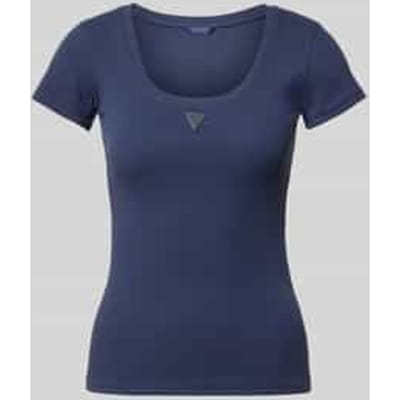 slim fit T-shirt met logo-applicatie