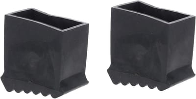 Ladder Voetbeschermers - Antislip Pads - Vloer Beschermen - Rubberen Constructie - 7.5x6.7x3.7cm - Zwart
