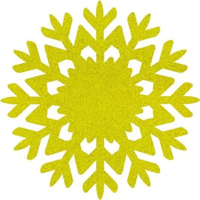 Sneeuwvlok vilt onderzetters - Lichtgroen - 6 stuks - ø 10 cm - Kerst onderzetter - Kerst tafelen - Tafeldecoratie - Glas onderzetter - Tafelbescherming - Onderzetters voor glazen - Keukenbenodigdheden - Woonaccessoires - Tafelaccessoires