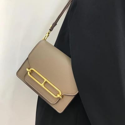 Niche Okseltas Varkensneus Tas Stewardessentas Kleine Vierkante Tas Modieuze Eénschouder Crossbody Tas 5 inch gray