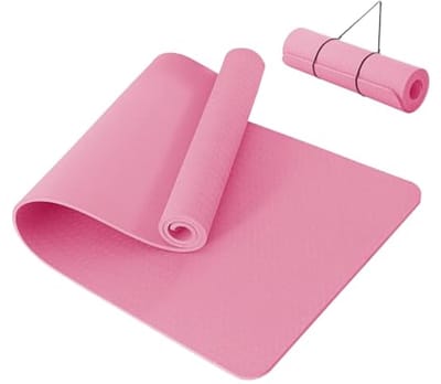 Dikke 10 mm Yogamat - Antislip Fitnessmat voor Thuis Workout, Pilates en Oefeningen - 183x61x1 cm