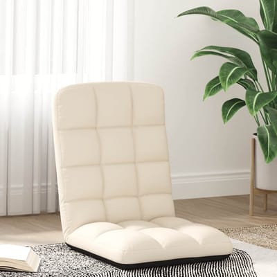 vidaXL - Opvouwbare - vloerstoel - linnen - 71x51x62 - cm