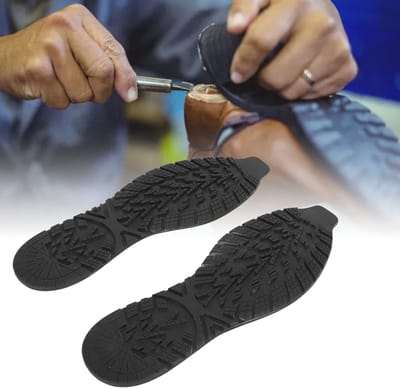Dailygoods- Schoenzoolreparatierubber Antislip - Snijbaar - Doe-het-zelf - Leren Schoenen - Elastisch - Zwart 41-44 - Schoenreparatie