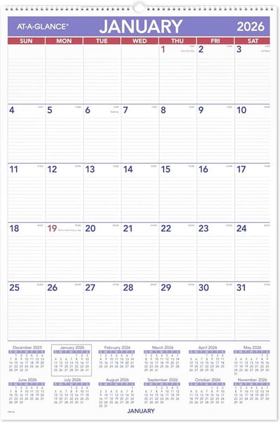 Overzichtswandkalender 2026 XXL - Jaarkalender voor 2026