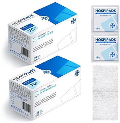 Desinfecterende doekjes 70% isopropylalcohol - 200 stuks - 65x30 mm