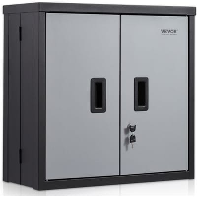 VEVOR Werkplaatskast 660 x 305 x 660 mm Hangkast 108,8 kg Totaal draagvermogen Gereedschapskast Koudgewalst SPCC-staalconstructie Metalen kast Wandmontage Inclusief 4 magnetische zuigdeuren