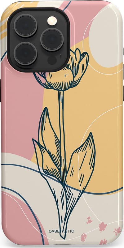 Casetastic Hoesje Geschikt voor Apple iPhone 15 Pro Max Magsafe - Stijlvolle Beschermende Duo-layer Case - Zachte tulp