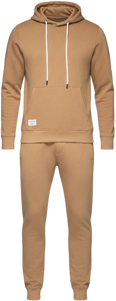 OMBRE Set - Katoen - Lange Mouw - Effen Koffie M