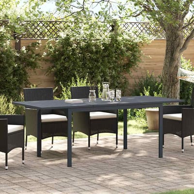 vidaXL Buiten Eettafel Opvouwbaar Antraciet 210 x 90 x 73 cm Staal