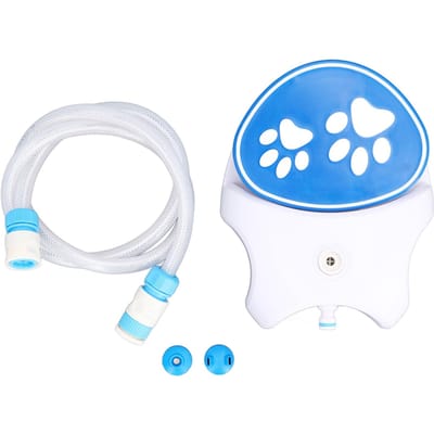 Buiten Hond Waterfontein Op Voet Geactiveerde Hond Waterdispenser Automatische Hond Water Sproeier white