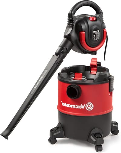 Nat-droogzuiger - Werkplaatsstofzuiger - Klusjes in huis - Krachtige zuigkracht - 6 Gallon capaciteit - Grijs