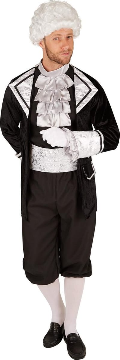 dressforfun - Barokgraaf S - verkleedkleding kostuum halloween verkleden feestkleding carnavalskleding carnaval feestkledij partykleding - 301399