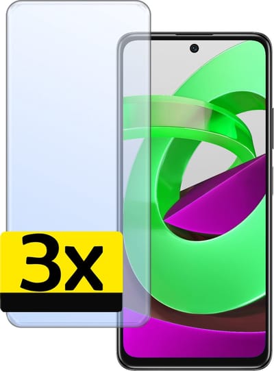 Screenprotector - Geschikt voor Xiaomi Poco M4 Pro 5G - 3 Stuks - Extra Sterk - Beschermglas - Gehard Glas - Tempered Glass - Screen Protector