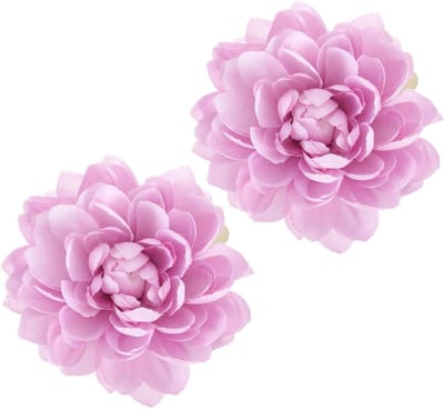 Gordijn Clips - Gordijn Houders - Woonkamer Decoratie - Bloem Ontwerp - 2 stuks - Paars