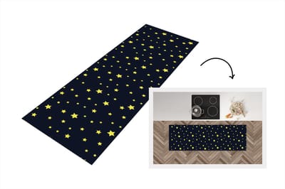 Keukenloper - Loper keuken - Sterrenhemel - Nacht - Patronen - 150x50 cm - Keukenloper vinyl