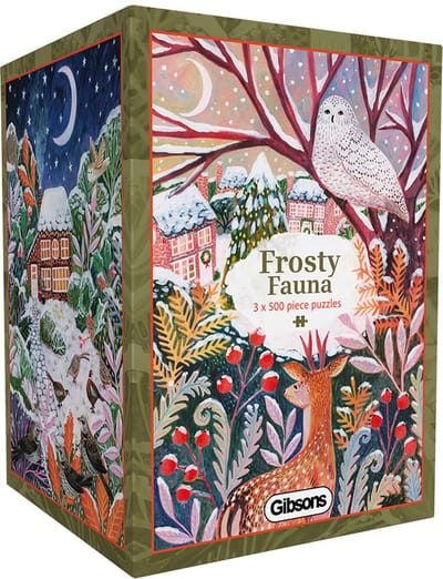 Gibsons - Frosty Fauna (door Lee Foster Wilson) - 3×500 stukjes 48×34cm (b×h) - Legpuzzel voor volwassenen