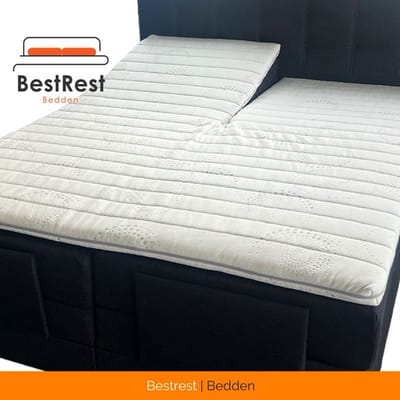Topdekmatras - 140x200 8cm - (MET SPLIT) Split Topper - Koudschuim Hybrid Foam - Topmatras