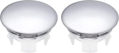 2 stuks gootsteen trimmen overloop deksel gootsteen overloop ringen 25,5 mm badkamer keuken wastafel afvoerdeksel gatinzet ronde doppen zilver