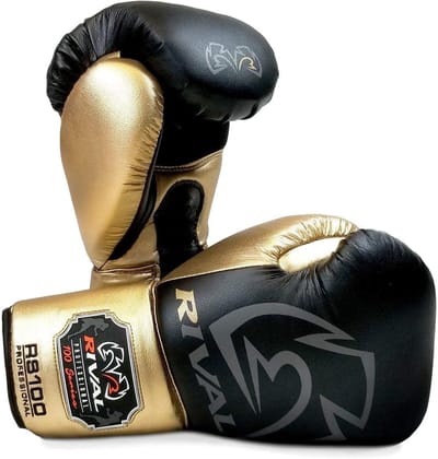 Bokshandschoenen - Sparringhandschoenen Trainingshandschoenen - Intensieve Trainingen - Ergonomische Pasvorm - 14 oz - Zwart Goud
