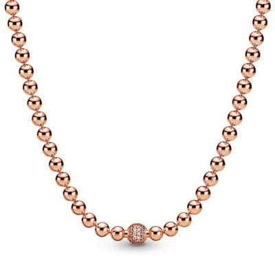 Originele Behandelde Zoetwater Cultuurparel & Kralen Collier Ketting Voor Vrouwen 925 Sterling Zilveren Kraal Bedel Doe-het-zelf Sieraden beige