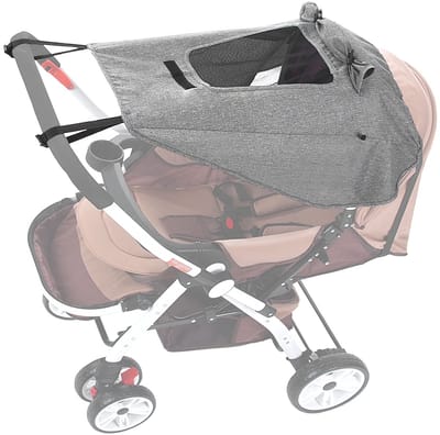 Unyqoos® Verstelbaar waterdicht zonnezeil met uv-bescherming voor kinderwagens
