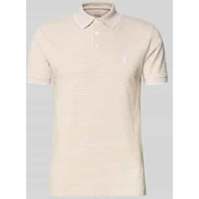 Slim fit Poloshirt van Katoenmix