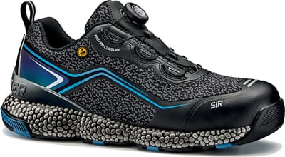 SIR SAFETY MAIA Veiligheidsschoenen S1PS HEREN Werkschoen Zwart - Aluminium Neus en Composiet Tussenzool - Antislip SR - Ademend