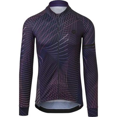 Nocturnal lines fietsshirt lange mouwen performance heren