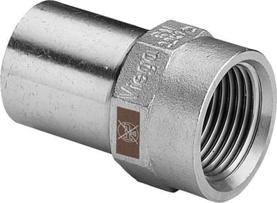 Viega Temponox-insteekstuk, d 15mm, Rp 1/2 roestvast staal Model 1712.1, 812669