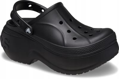 Crocs Bella Serie - Dames klompen - Zwarte Kleur - Platform - Croslite Materiaal