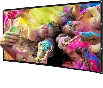 Projectiescherm - Beamer scherm - Thuisbioscoop - Anti-licht coating - 133 inch 16:9 - Grijs