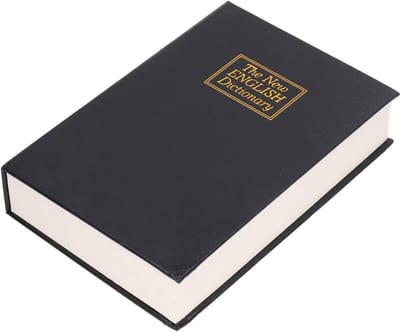 Boekkluis - Geheime Opbergdoos - Veilig Spullen Opbergen - Hoge Beveiliging - Type A - Zwart