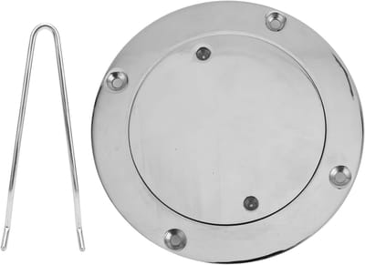 Dekplaat Toegangsklep - Inspectieluik Roestvrijstaal - Maritieme Toepassingen - Inclusief Sleutel - 4 Inch Diameter