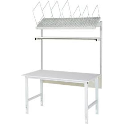 Rau verpakkingstafelsysteem 01 Werktafel serie Tom, B 1500 x D 800 x H 760-1080 mm, melamine blad, tot 500 kg