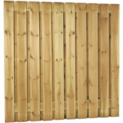 Intergard Schutting tuinscherm zichtdicht 21 planks 180x180cm RVS