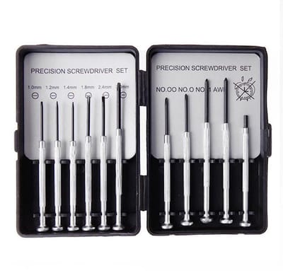 Horloge schroevendraaier set | 11 delig | Voor Precisie Werk | ideeal voor Horloges en Brillen