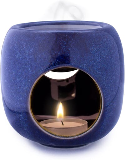 Minimalistische keramische geurlamp voor etherische oliën - Aromalamp voor geurwas en theelichten
