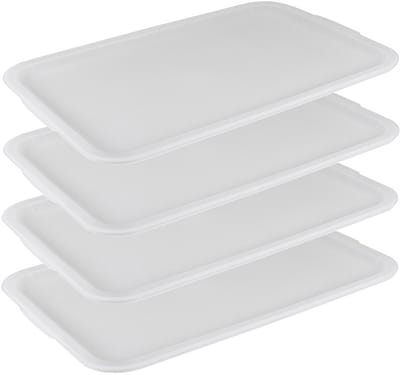 Sunware deksel voor Sigma Home opbergbakken 45L - 4x - kunststof - 39 x 60 x 1,5 cm - wit