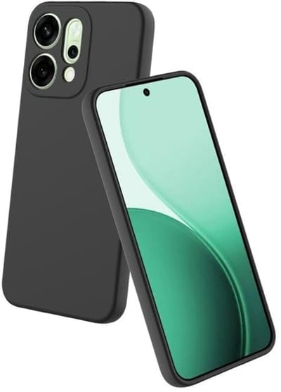 Zwart Dun TPU Hoesje Geschikt voor Oppo Reno 14 | Back Cover | Lichtgewicht | Ultra Dun | Flexibel | Zacht