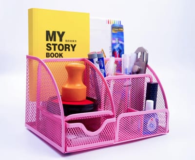 Dailygoods- Bureau-Organizer 7 Vakken - Bureau-Organizer met Laden - Kantoor Organizer - Multifunctionele Organizer - Stevige Mesh-Constructie - Compact Design - Kantoororganizer