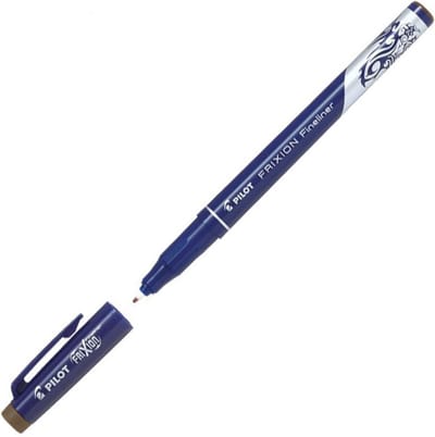 Pilot FriXion Bruine Fineliner - Uitwisbare Fineliner viltstift met 0.45mm schrijfbreedte
