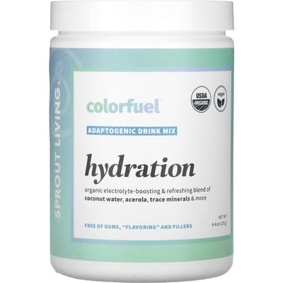 Sprout Living, Colorfuel, Adaptogeen Drankpoeder, Hydratatie, 4,4 oz (125 g)