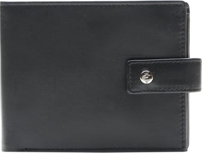 Esquire Leren Portemonnee Rome Scheintasche Black Zwart