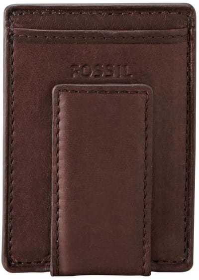 FOSSIL Kaarthouder Ingram Magnetic Multicard Wallet Brown Bruine