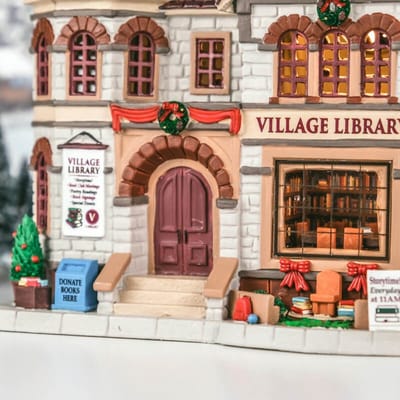 Lemax - Village Library - Kersthuisjes & Kerstdorpen
